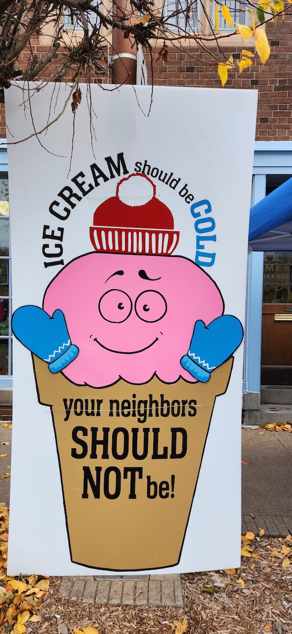 Ice cream should be cold, your neighbors should not be!